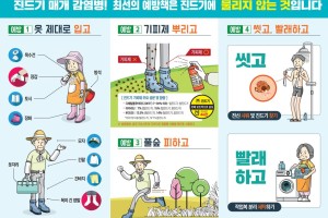 군산시보건소, 가을철 진드기 매개 감염병 예방수칙 준수 당부